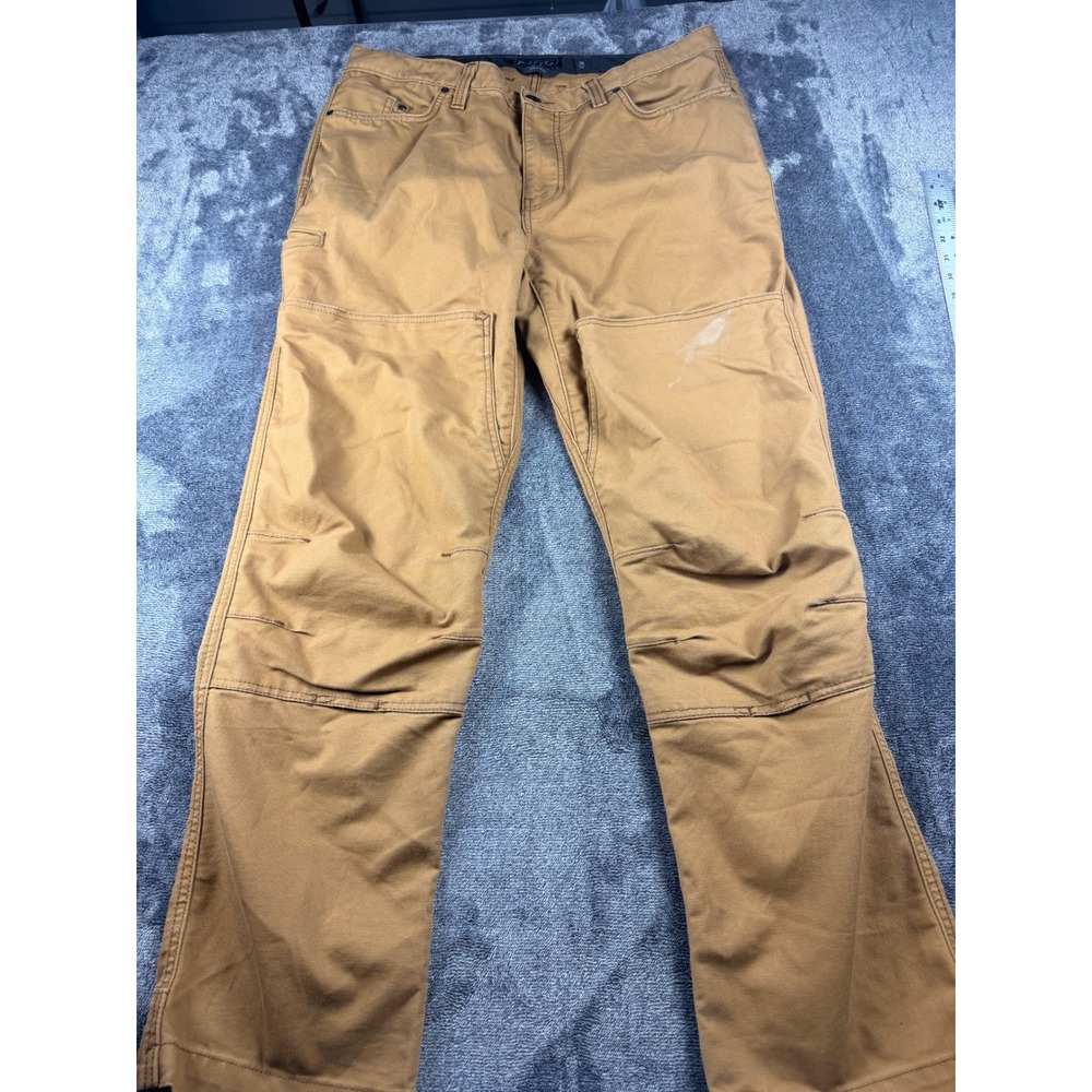 Klim Outrider Brown Canvas Motorcycle Riding Pants Mens 36x32 Technical Gear